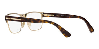 Prada PR 57ZV men Brown Squared Eyeglasses