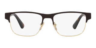 Prada PR 57ZV men Brown Squared Eyeglasses