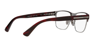 Prada PR 57ZV men Brown Squared Eyeglasses