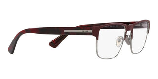 Prada PR 57ZV men Brown Squared Eyeglasses