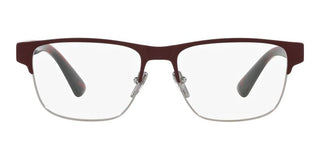 Prada PR 57ZV men Brown Squared Eyeglasses