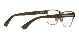 Prada PR 57ZV men Brown Squared Eyeglasses