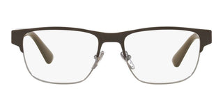 Prada PR 57ZV men Brown Squared Eyeglasses