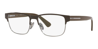 Prada PR 57ZV men Brown Squared Eyeglasses