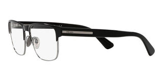 Prada PR 57ZV men Black Squared Eyeglasses