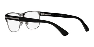 Prada PR 57ZV men Black Squared Eyeglasses