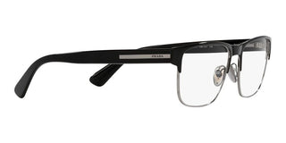 Prada PR 57ZV men Black Squared Eyeglasses