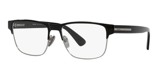 Prada PR 57ZV men Black Squared Eyeglasses