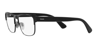 Prada PR 57ZV men Black Squared Eyeglasses