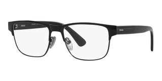 Prada PR 57ZV men Black Squared Eyeglasses