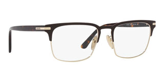 Prada PR 58ZV men Brown Squared Eyeglasses