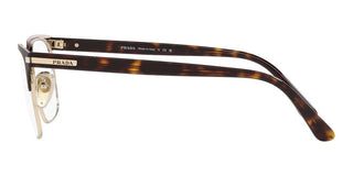 Prada PR 58ZV men Brown Squared Eyeglasses