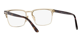 Prada PR 58ZV men Brown Squared Eyeglasses