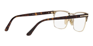 Prada PR 58ZV men Brown Squared Eyeglasses