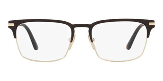 Prada PR 58ZV men Brown Squared Eyeglasses