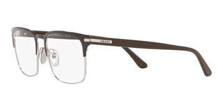 Prada PR 58ZV men Silver Squared Eyeglasses