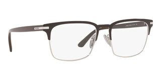 Prada PR 58ZV men Silver Squared Eyeglasses