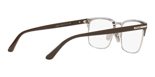 Prada PR 58ZV men Silver Squared Eyeglasses