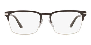 Prada PR 58ZV men Silver Squared Eyeglasses