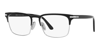 Prada PR 58ZV men Black Squared Eyeglasses