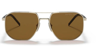 Prada PR 59YS men Gold Pilot Sunglasses