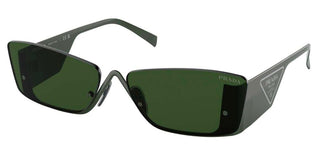 Prada PR 59ZS women Green Geometric Sunglasses