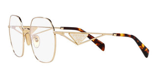 Prada PR 59ZV women Gold Geometric Eyeglasses