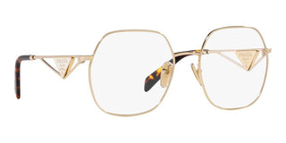 Prada PR 59ZV women Gold Geometric Eyeglasses