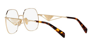 Prada PR 59ZV women Gold Geometric Eyeglasses