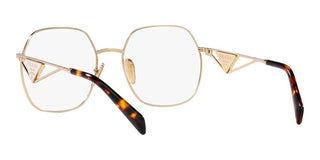 Prada PR 59ZV women Gold Geometric Eyeglasses