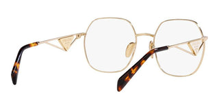 Prada PR 59ZV women Gold Geometric Eyeglasses