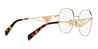 Prada PR 59ZV women Gold Geometric Eyeglasses