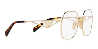 Prada PR 59ZV women Gold Geometric Eyeglasses