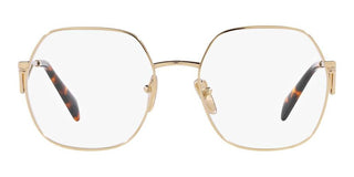 Prada PR 59ZV women Gold Geometric Eyeglasses