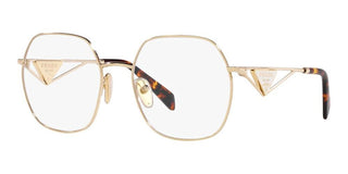 Prada PR 59ZV women Gold Geometric Eyeglasses