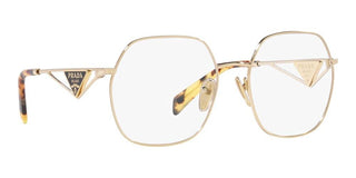 Prada PR 59ZV women Gold Geometric Eyeglasses