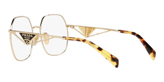 Prada PR 59ZV women Gold Geometric Eyeglasses