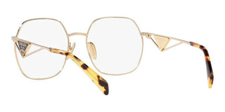 Prada PR 59ZV women Gold Geometric Eyeglasses