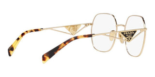 Prada PR 59ZV women Gold Geometric Eyeglasses