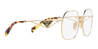 Prada PR 59ZV women Gold Geometric Eyeglasses