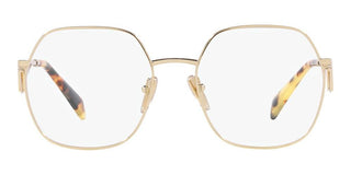 Prada PR 59ZV women Gold Geometric Eyeglasses