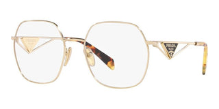 Prada PR 59ZV women Gold Geometric Eyeglasses