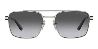 Prada PR 67ZS unisex Silver Geometric Sunglasses