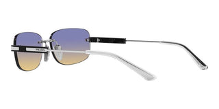 Prada PR 68ZS men Silver Geometric Sunglasses