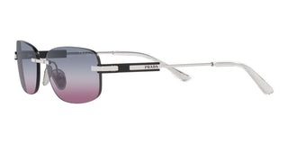 Prada PR 68ZS men Silver Geometric Sunglasses