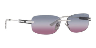 Prada PR 68ZS men Silver Geometric Sunglasses