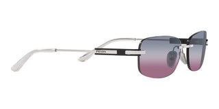 Prada PR 68ZS men Silver Geometric Sunglasses