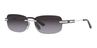 Prada PR 68ZS men Silver Geometric Sunglasses