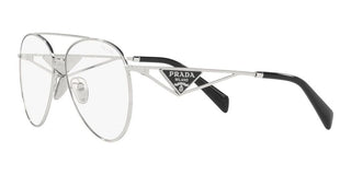 Prada PR 73ZS women Silver Pilot Sunglasses