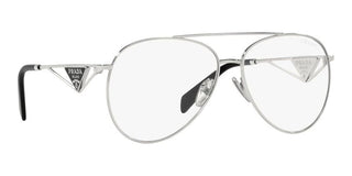 Prada PR 73ZS women Silver Pilot Sunglasses